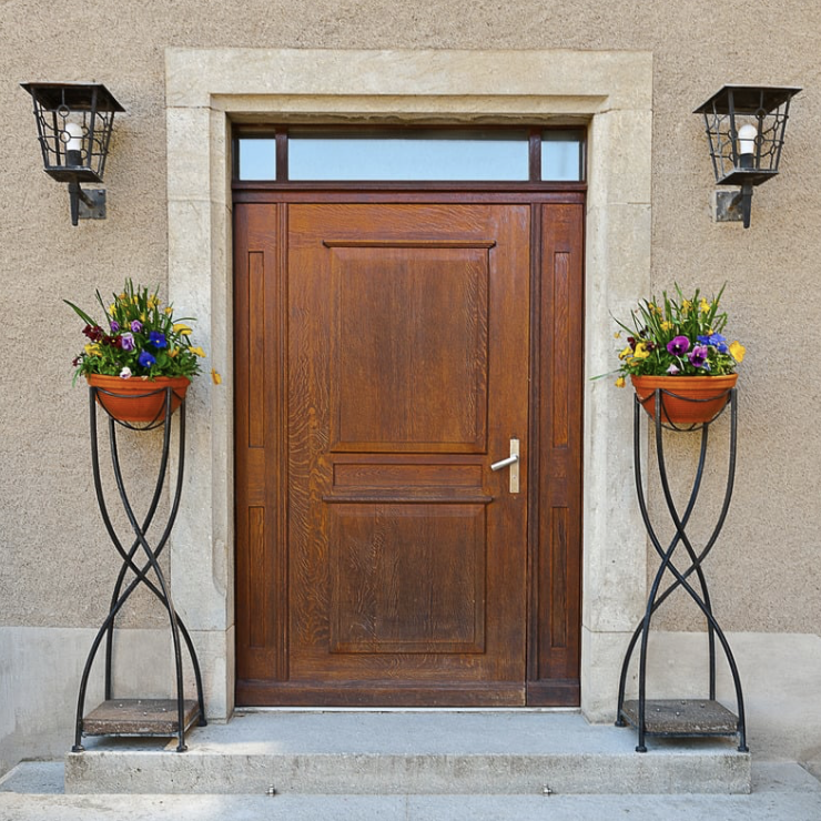 Sturdy, elegant door